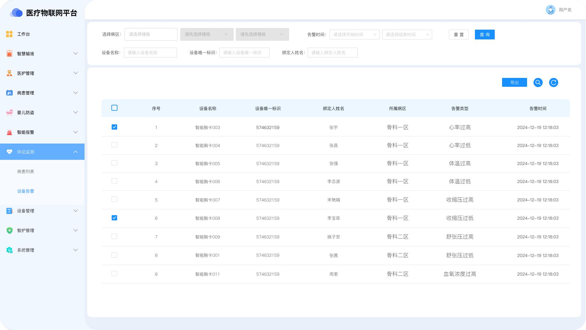 體征監(jiān)測(cè)